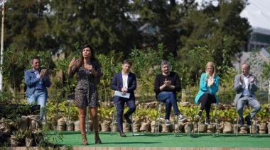 Kicillof y Vilar presentaron el plan de gestión del Ministerio de Ambiente junto a Máximo, Insaurralde y Cabandié
