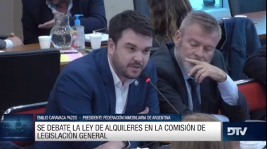 Avanza el debate en comisión de la Ley de Alquileres en Diputados