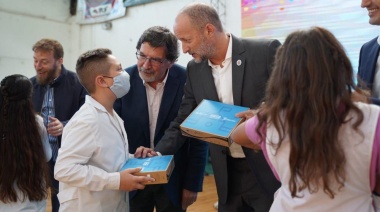 Insaurralde acompañó a Mantegazza en el lanzamiento de Conectar Igualdad San Vicente