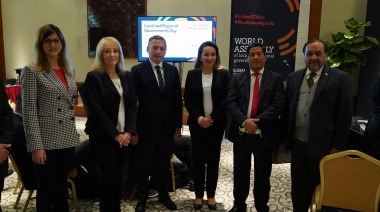 Gray participó del encuentro “Día de los Gobiernos Locales y Regionales” en Nueva York