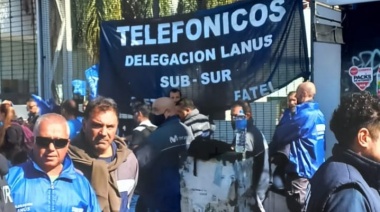 Telefónicos reclaman un 25% de aumento salarial y realizaron una protesta en Lomas