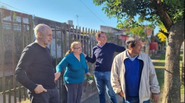 Con eje en la inseguridad, Larreta y Santilli recorrieron La Matanza