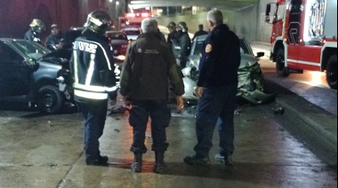 Cuatro heridos por un accidente de tránsito en el paso bajo nivel de Temperley