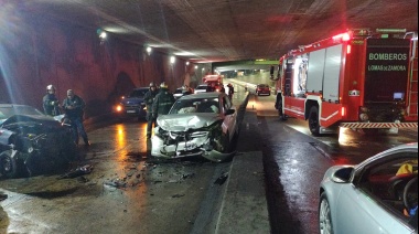 Cuatro heridos por un accidente de tránsito en el paso bajo nivel de Temperley