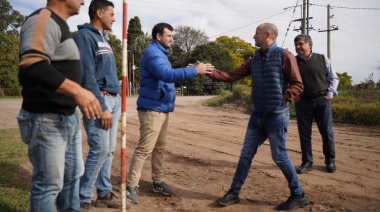 Insaurralde visitó Roque Pérez: “En la Provincia está la principal fuerza productiva del país”