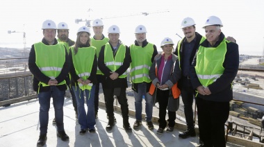 Kicillof recorrió avances de la megaobra del Sistema Riachuelo en Dock Sud