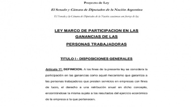 Diputado oficialista quiere que empresas compartan el 10% de sus ganancias