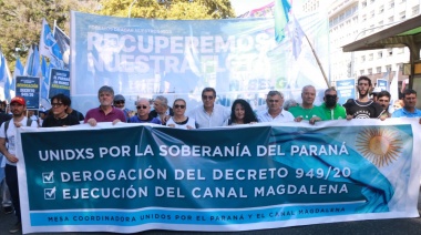 Gremios unirán La Plata con Rosario para reclamar por la soberanía del Río Paraná
