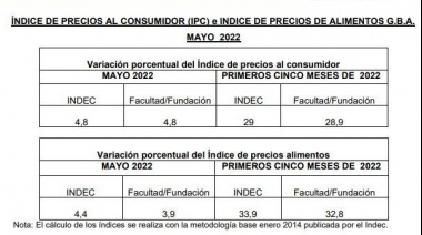 Análisis del Índice de Precios al Consumidor y el Índice de Precios de Alimentos en el GBA