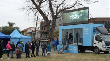 Galdurralde visitó el operativo “El Estado en tu barrio” en Chingolo