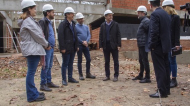 Katopodis, Insaurralde, Cascallares y Fabiani recorrieron las obras del Viaducto de Ruta 4 y en la Quinta Rocca