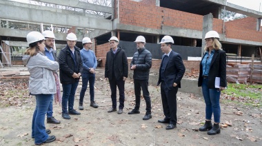 Katopodis, Insaurralde, Cascallares y Fabiani recorrieron las obras del Viaducto de Ruta 4 y en la Quinta Rocca