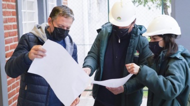 Gray recorrió las obras de remodelación en la unidad sanitaria N° 19 en 9 de Abril