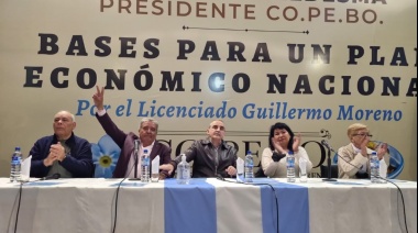 Junto a Ledesma y Valdez, Moreno presentó su “Plan Económico Peronista” en Laferrere