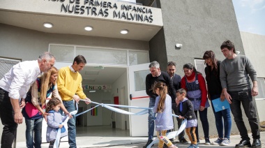 Zabaleta y Mantegazza inauguraron un centro de desarrollo infantil
