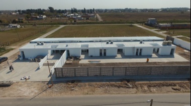 Cascallares y Fabiani recorrieron las obras del nuevo jardín de infantes de Glew