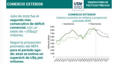 Análisis de los principales rubros de la balanza comercial