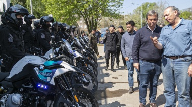 Berni, Cascallares y Fabiani pusieron en funciones dos nuevas bases policiales en Brown