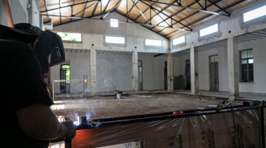 Construyen aulas, talleres y un auditorio en la Escuela Técnica N° 5 de Calzada