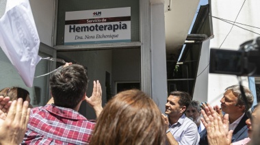 Cascallares y Fabiani participaron de la inauguración del nuevo servicio de hemoterapia del hospital Meléndez