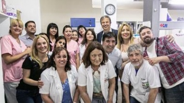 Cascallares y Fabiani participaron de la inauguración del nuevo servicio de hemoterapia del hospital Meléndez