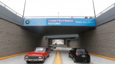 Histórico: Habilitaron la circulación en el nuevo paso bajo nivel de San Martín