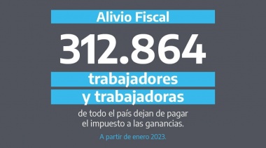 Más de 300 mil trabajadores dejarán de pagar Ganancias