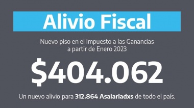 Más de 300 mil trabajadores dejarán de pagar Ganancias