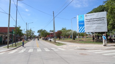 Gray inauguró la repavimentación de la avenida 9 de Julio