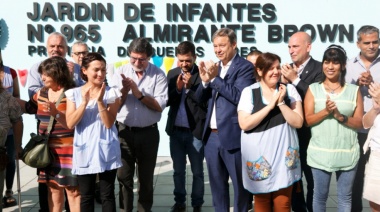 Kicillof, Cascallares y Fabiani inauguraron dos nuevos jardines de infantes