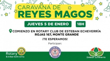 Los Reyes Magos visitarán Esteban Echeverría