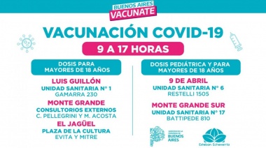 Avanza la campaña de vacunación contra el Covid-19 en Esteban Echeverría