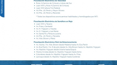 ¿En qué puntos están ubicadas las cámaras que detectan infracciones?