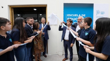 Kicillof, Cascallares y Fabiani inauguraron el edificio de la Escuela de Educación Técnica N° 5