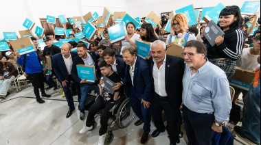 Kicillof, Cascallares y Fabiani inauguraron el edificio de la Escuela de Educación Técnica N° 5