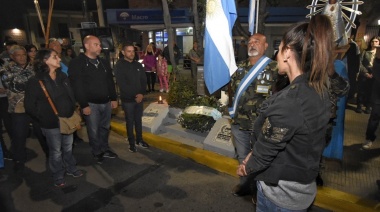 Vigilia y mural en homenaje a los ex combatientes y caídos en Malvinas