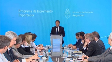 Massa presentó el Programa de Incremento Exportador