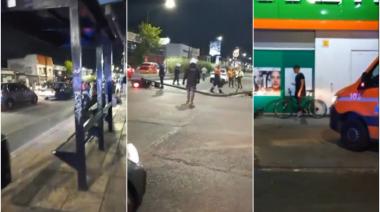 Robo, tiros y persecución: un auto terminó incrustado en una farmacia