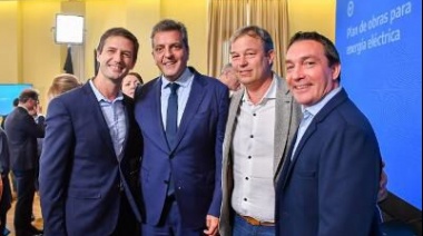Cascallares acompañó a Massa en el anuncio de obras para mejorar el servicio eléctrico