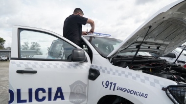Se instalaron los equipos de comunicación y rastreo en los nuevos patrulleros