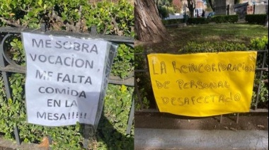 Realizan un acampe para exigir mejoras para efectivos de la Bonaerense