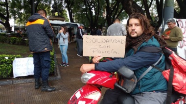 Realizan un acampe para exigir mejoras para efectivos de la Bonaerense
