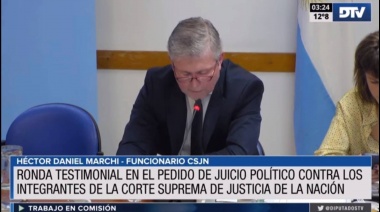 Nueva audiencia de testigos para avanzar con el pedido de juicio político a miembros de la Corte