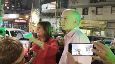 Bullrich y Grindetti visitaron Banfield y dispararon contra el kirchnerismo