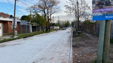 El Municipio multiplica las obras de pavimento en Rafael Calzada