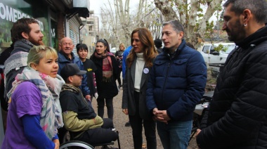 Gray y Tolosa Paz inauguraron un playón multideportivo en El Jagüel
