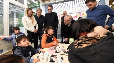 Katopodis, Cascallares y Fabiani recorrieron el nuevo Centro de Desarrollo Infantil de Brown