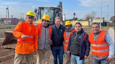 Cascallares recorrió obras de urbanización en San Francisco Solano