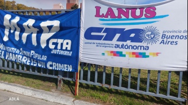 La CTA Autónoma de Lanús se movilizó para exigir la emergencia alimentaria