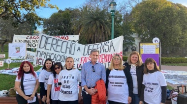 Se realizó una movilización para reclamar “basta de falsas de denuncias”